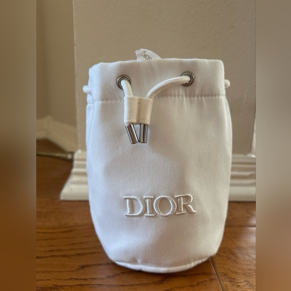 Dior Cream Drawstring Cosmetic Bag - Picture 7 of 7